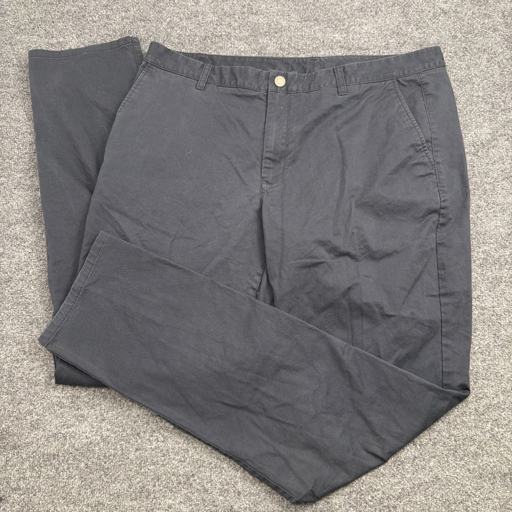 Bonobos Mens Pants 40x36 Athletic Fit Navy Blue Stretch Washed Chino Flat Front